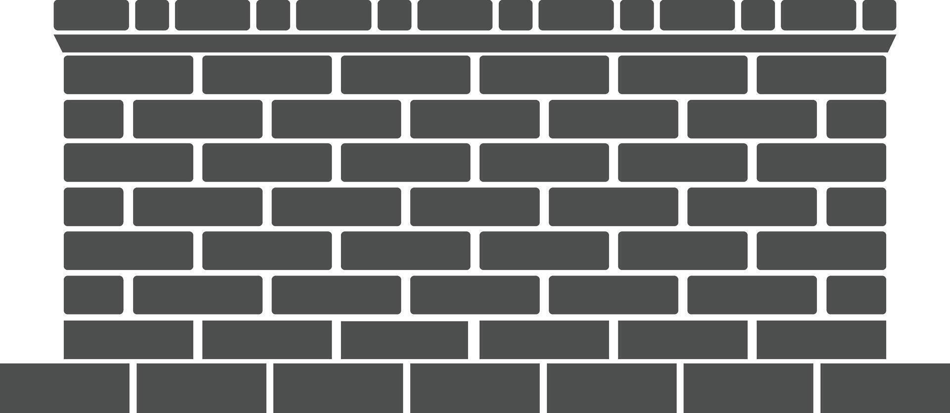 Gray Brick Wall Structure Masonry, Construction, Building, Design, Pattern, Texture, Block, Layout, vector