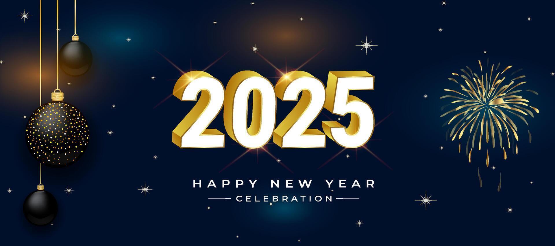 2025 New Year Countdown The Party Starts Here vector