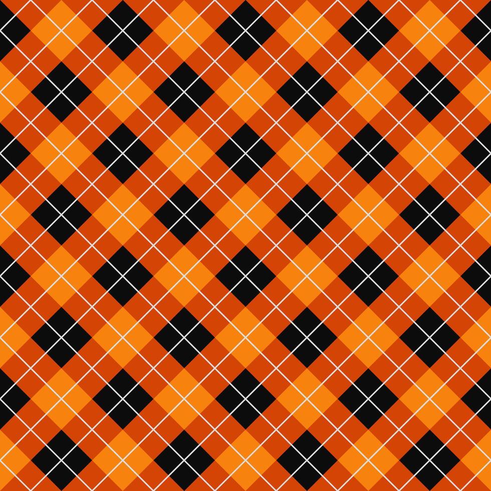 Halloween argyle seamless pattern design vector