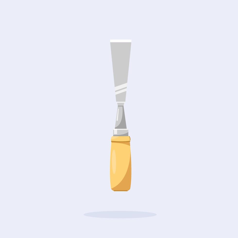 traditional wood gounge chisel, craft carving tool suitable for posters and web icons vector