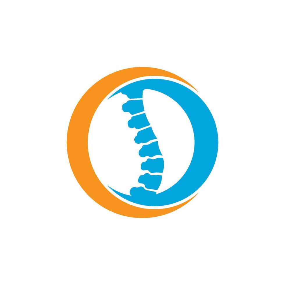 A logo for a chiropractor's office vector