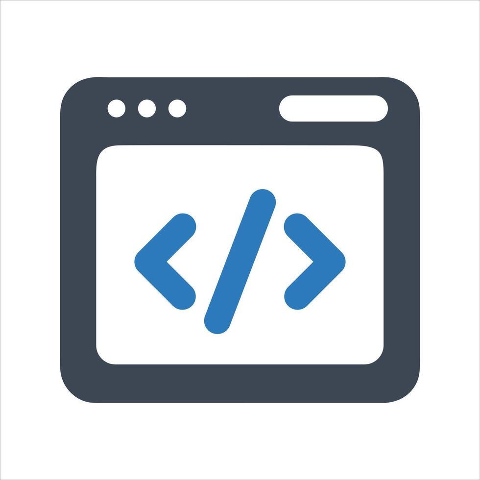 Software developer icon. Orogramming icon vector