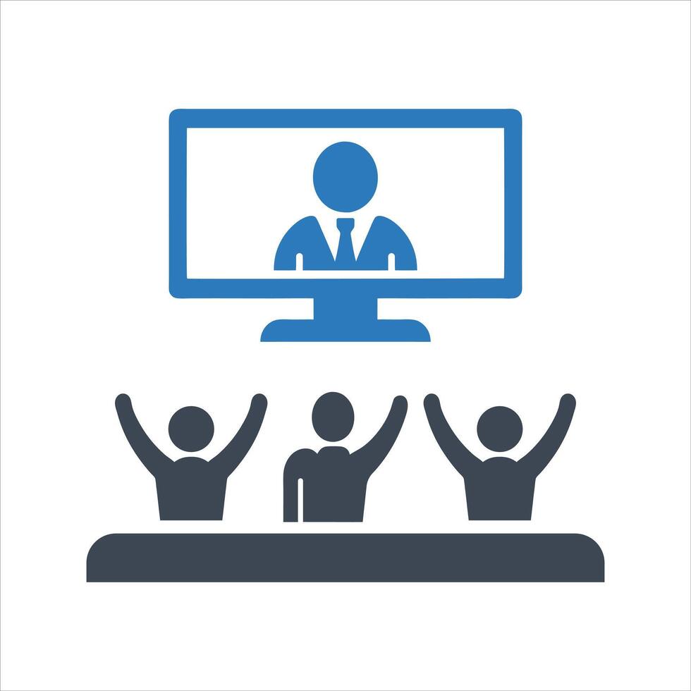 President speech icon vector