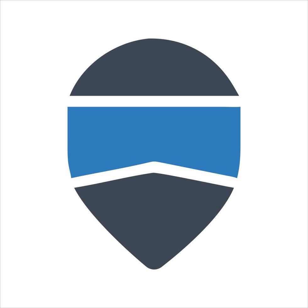Face shield icon. Protective face mask icon vector