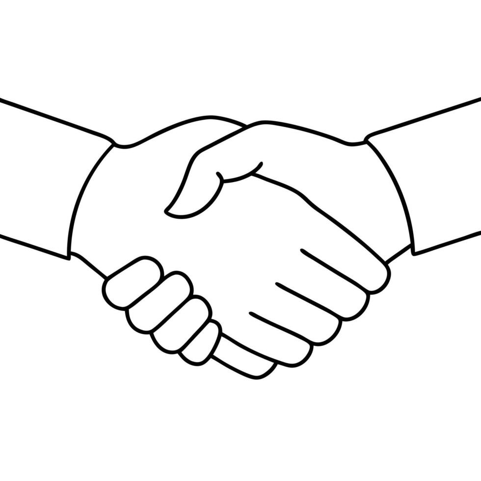 handshake agreement illustration vector