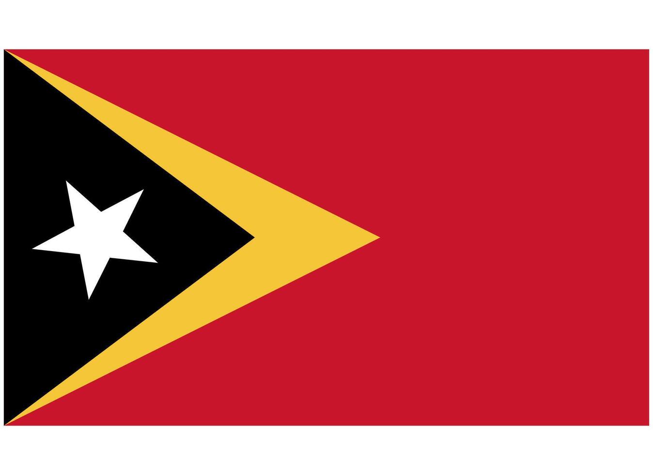 Timor Leste National Flag vector