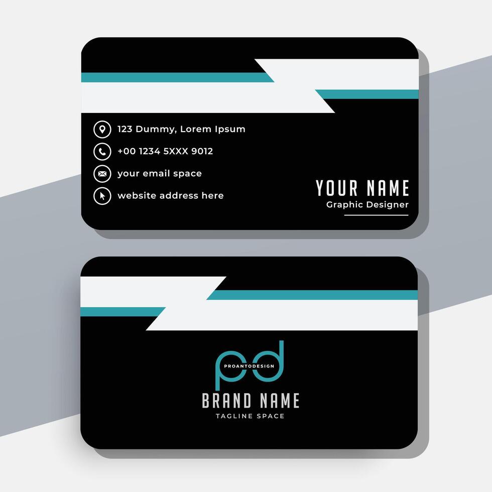 Modern business card template vector