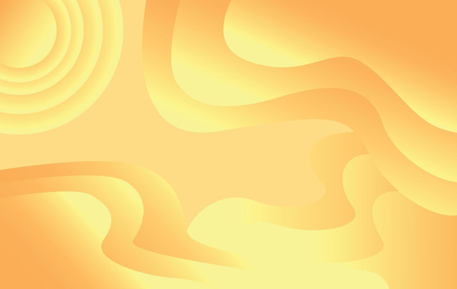 Yellow liquid abstract background vector