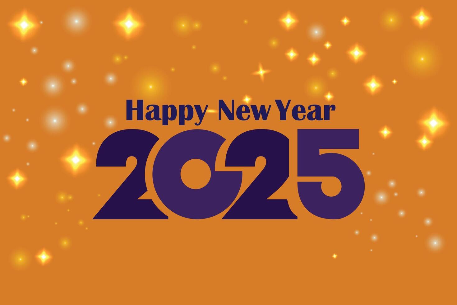 Happy new year 2025 design vector