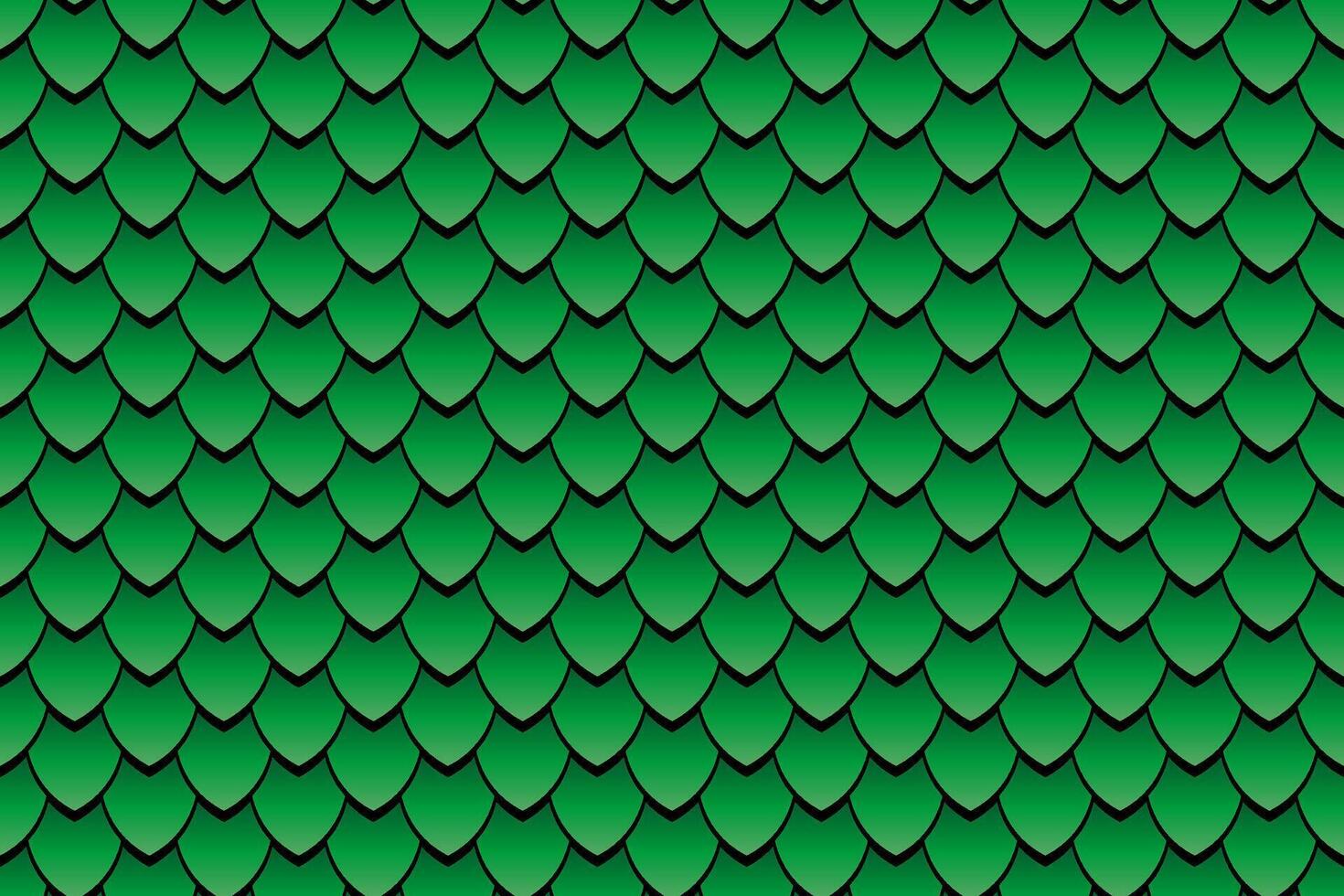 Seamless geometric pattern, snake fish, mermaid, dragon scales. Minimal abstract texture in green color, animal background for your design, cover and wallpaper vector