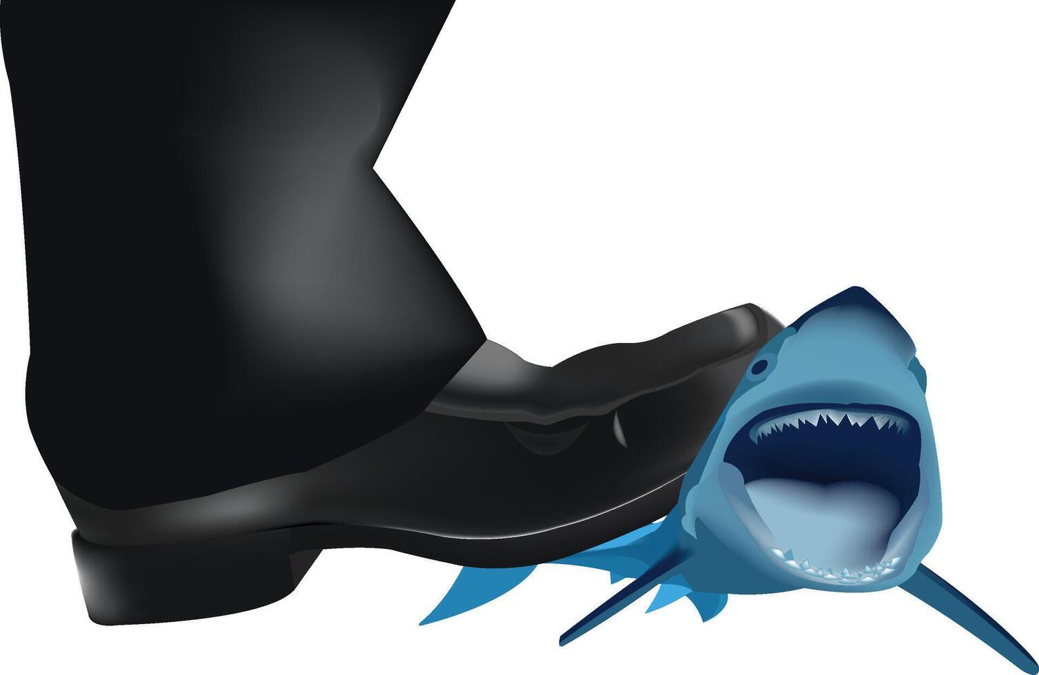 Shark bite clipart vector