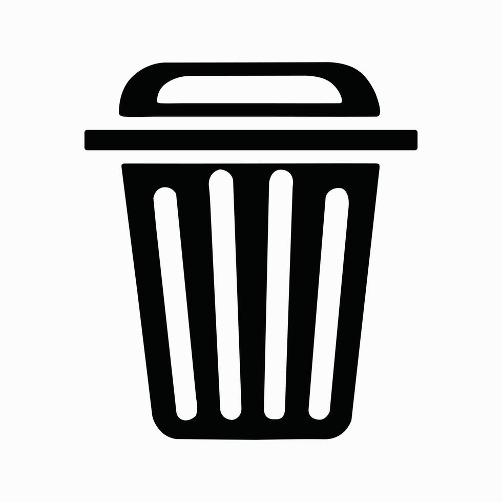 Trash Icon Design with Editable Stroke. Suitable for Web Page vector