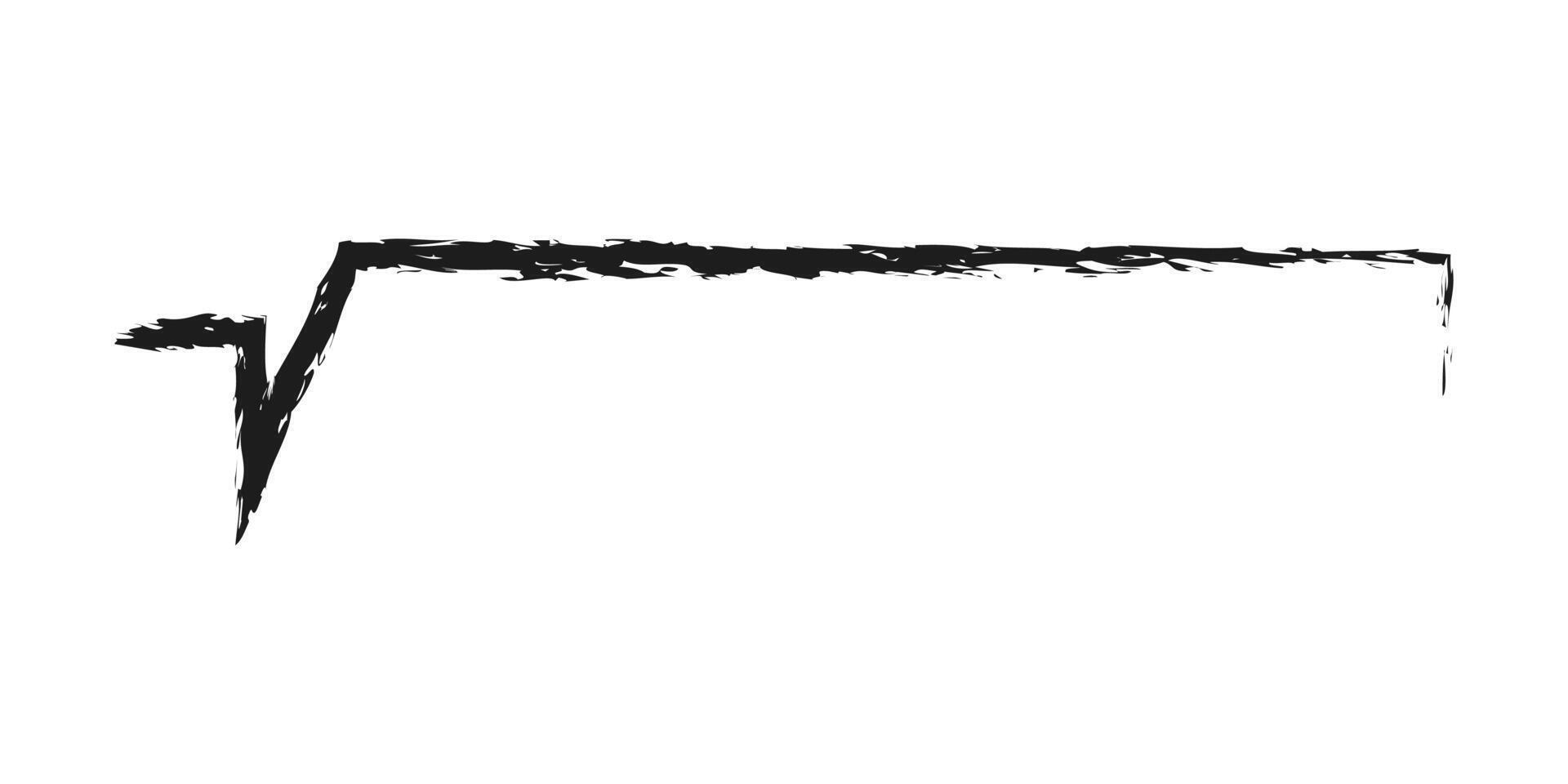Charcoal square root sign. Doodle hand drawn. vector