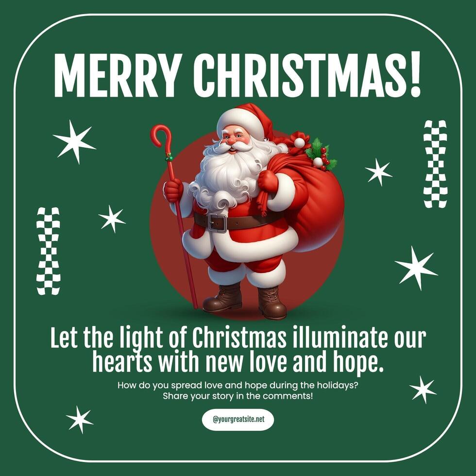 Linkedin Post - Holiday Greetings Christmas template