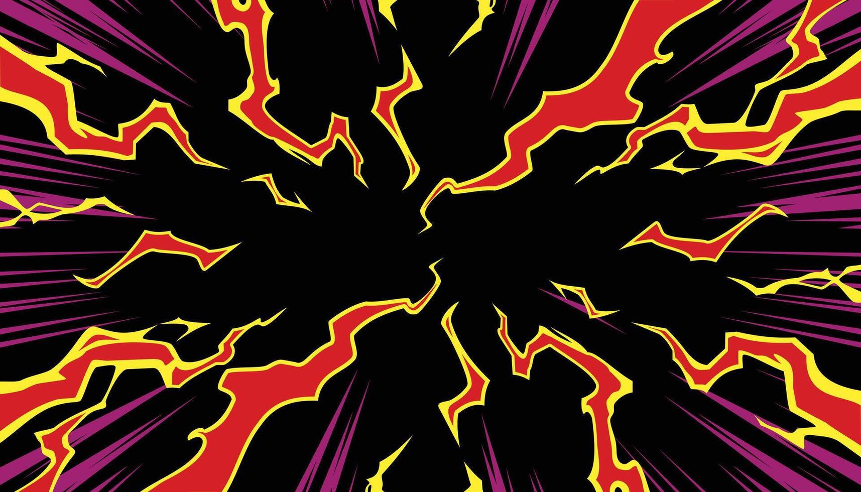 colored abstract comic action effect vector