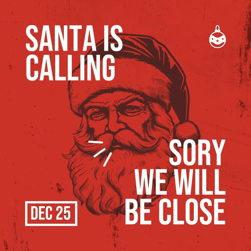 Holliday Announcement Linkedin Post for Christmas template
