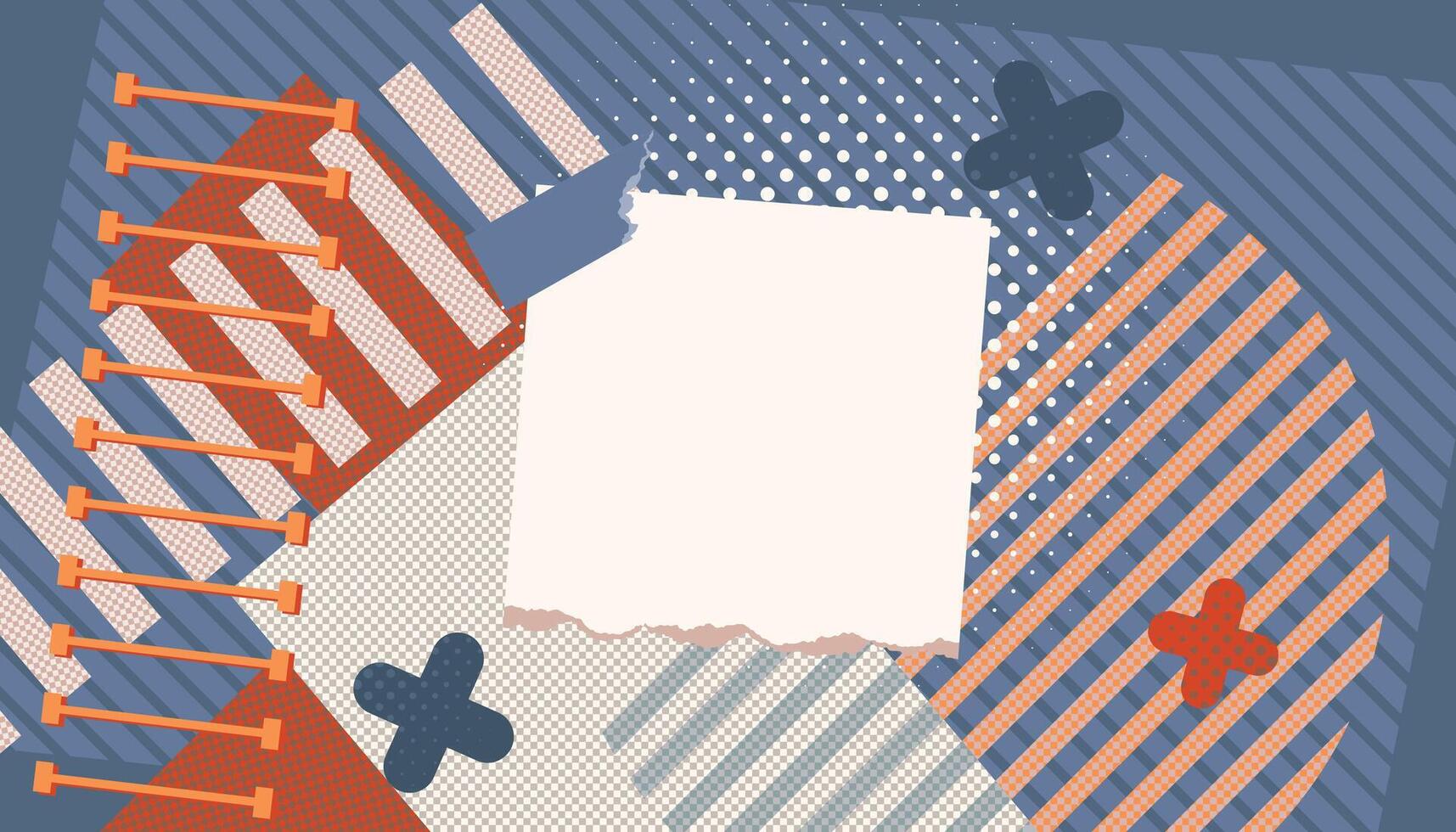 torn paper abstract complex background vector