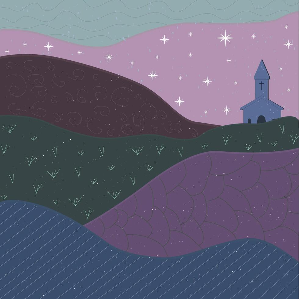 magical colours of winter vector