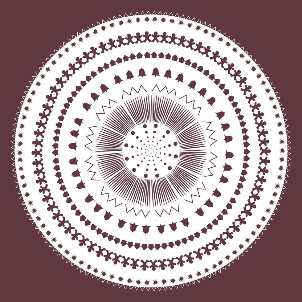 Christmas decoration in white vector