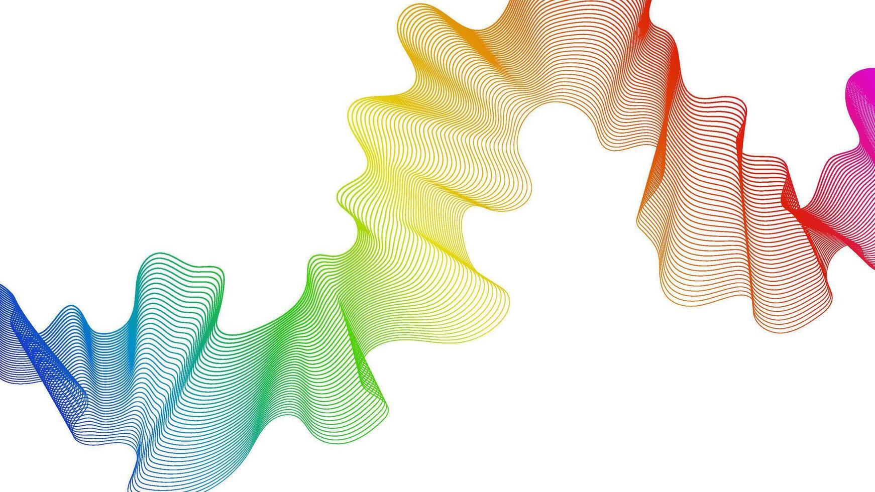 Abstract backdrop with wave gradient lines vector