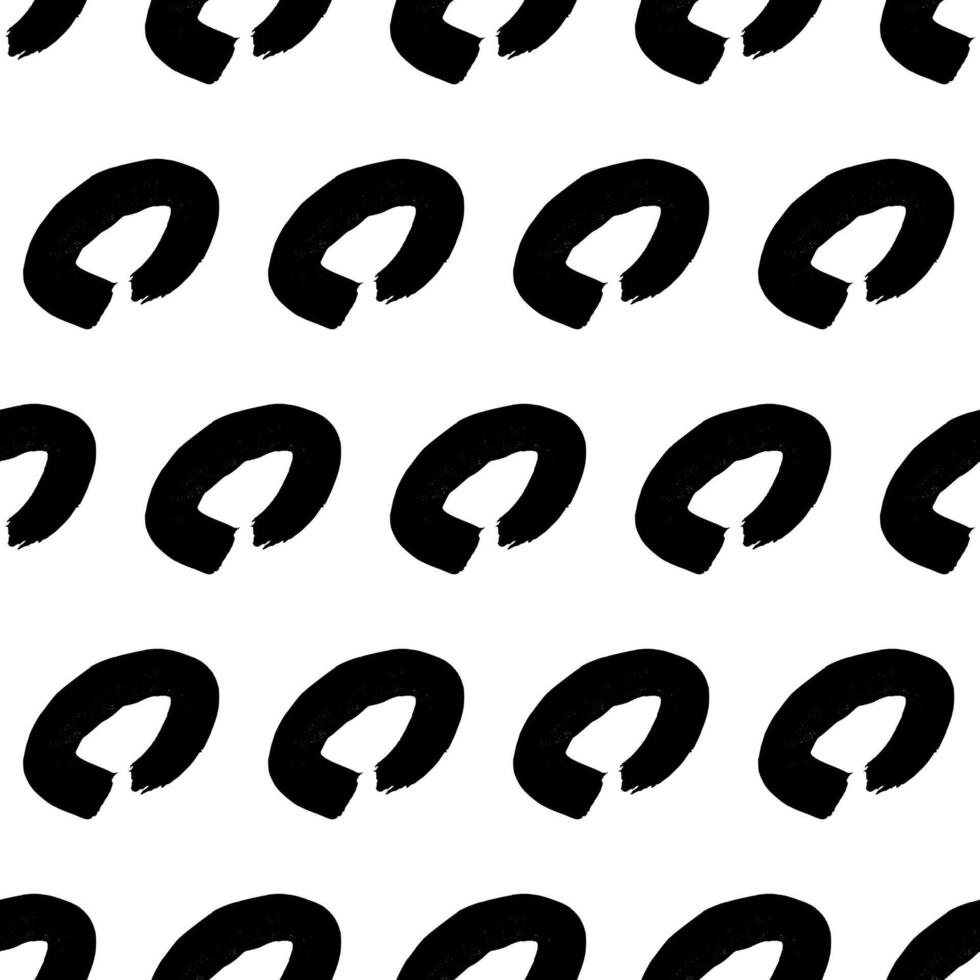 Seamless pattern with sketch circles shape vector