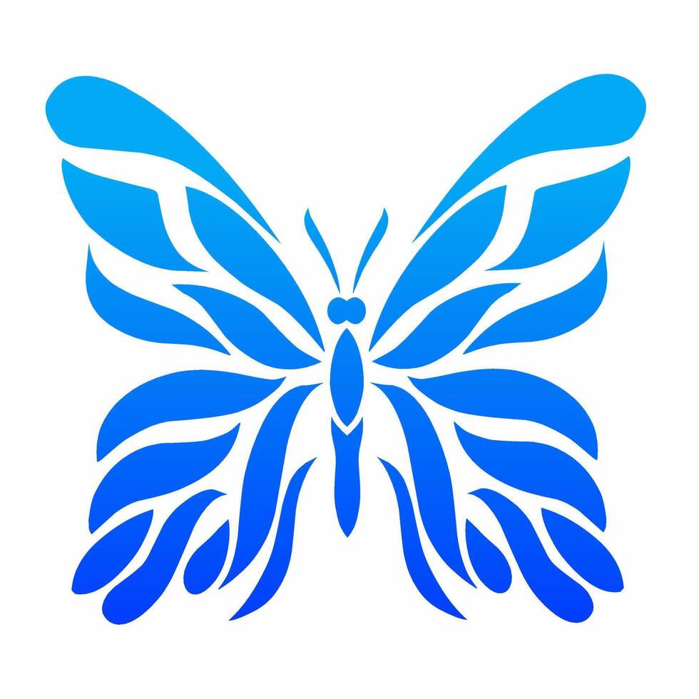 illustration graphic of design abstract Beautiful butterfly for tattoo vector