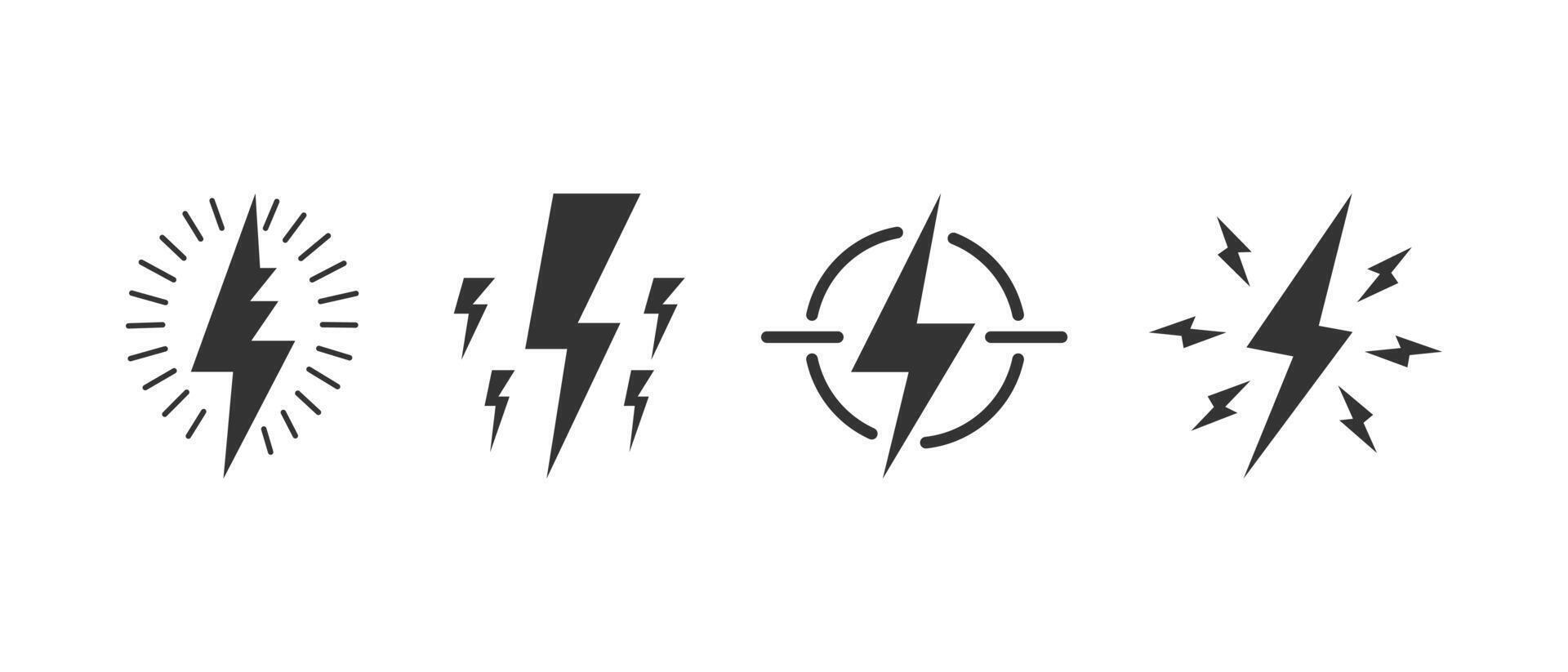 hand drawn doodle thunder bolt illustration isolated background vector