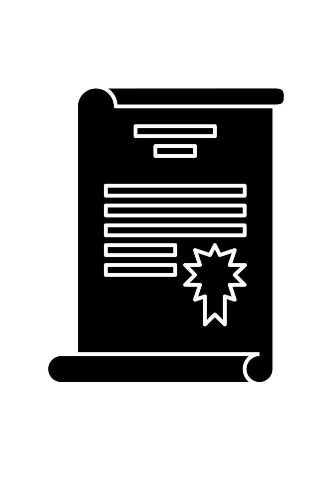 simple certificate icon for design vector