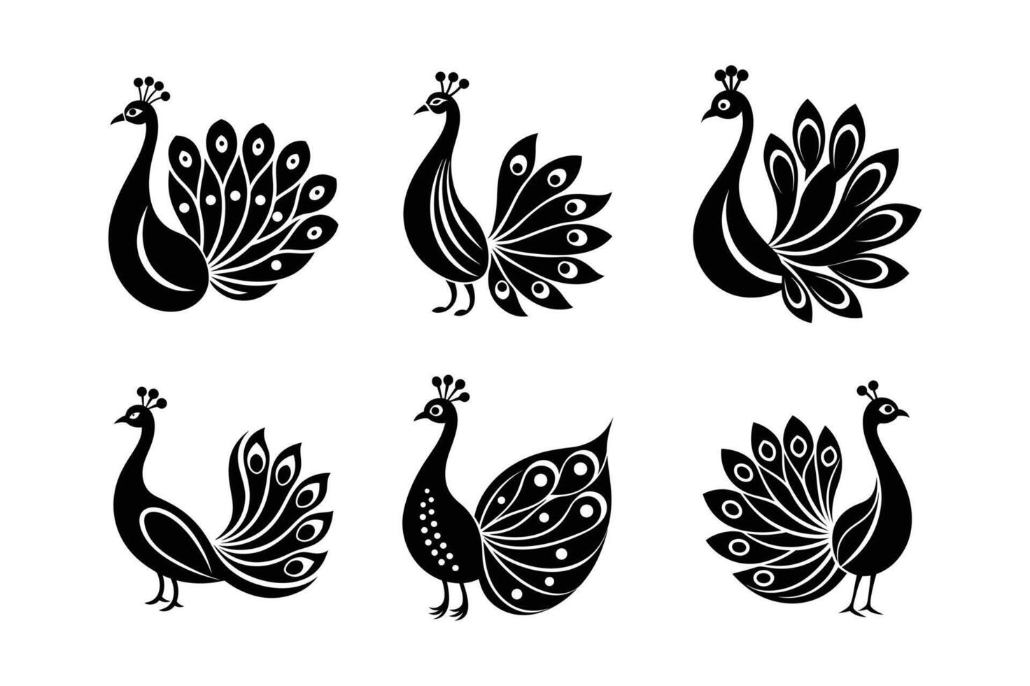 peacock logo simple vector
