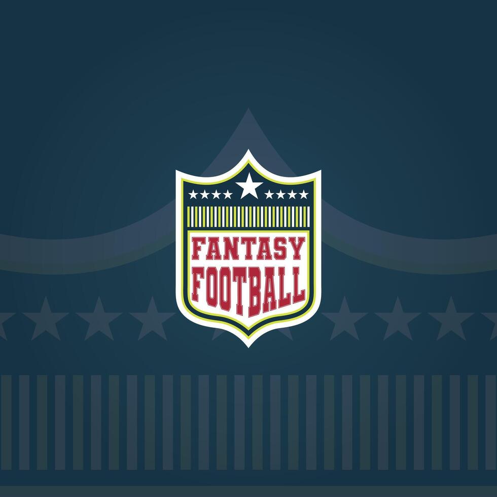 Fantasy Football Logo suitable for american football team logo or icon football of america vector