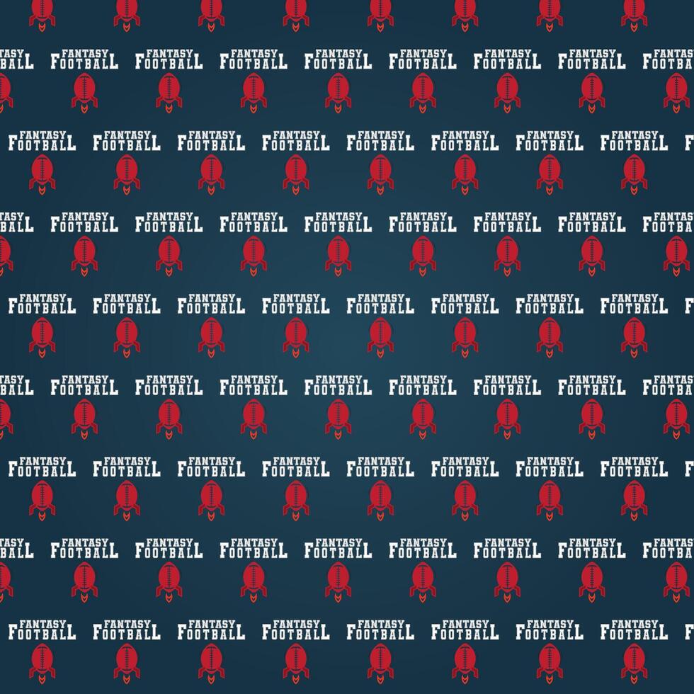 Fantasy Football Logo pattern for background vector