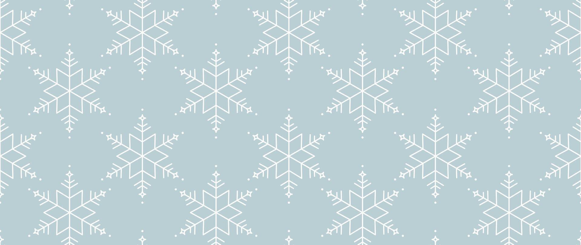 Elegant winter snowflake background illustration. Decorative snowflake and snowfall on light blue background. Design suitable for invitation card, greeting, wallpaper, poster, banner. vector