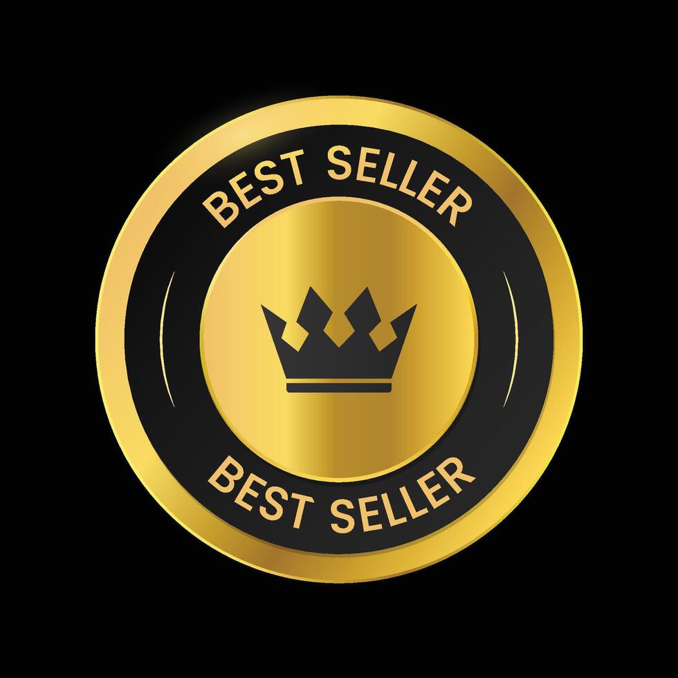 best seller top no. 1 gold luxury elegant design vector