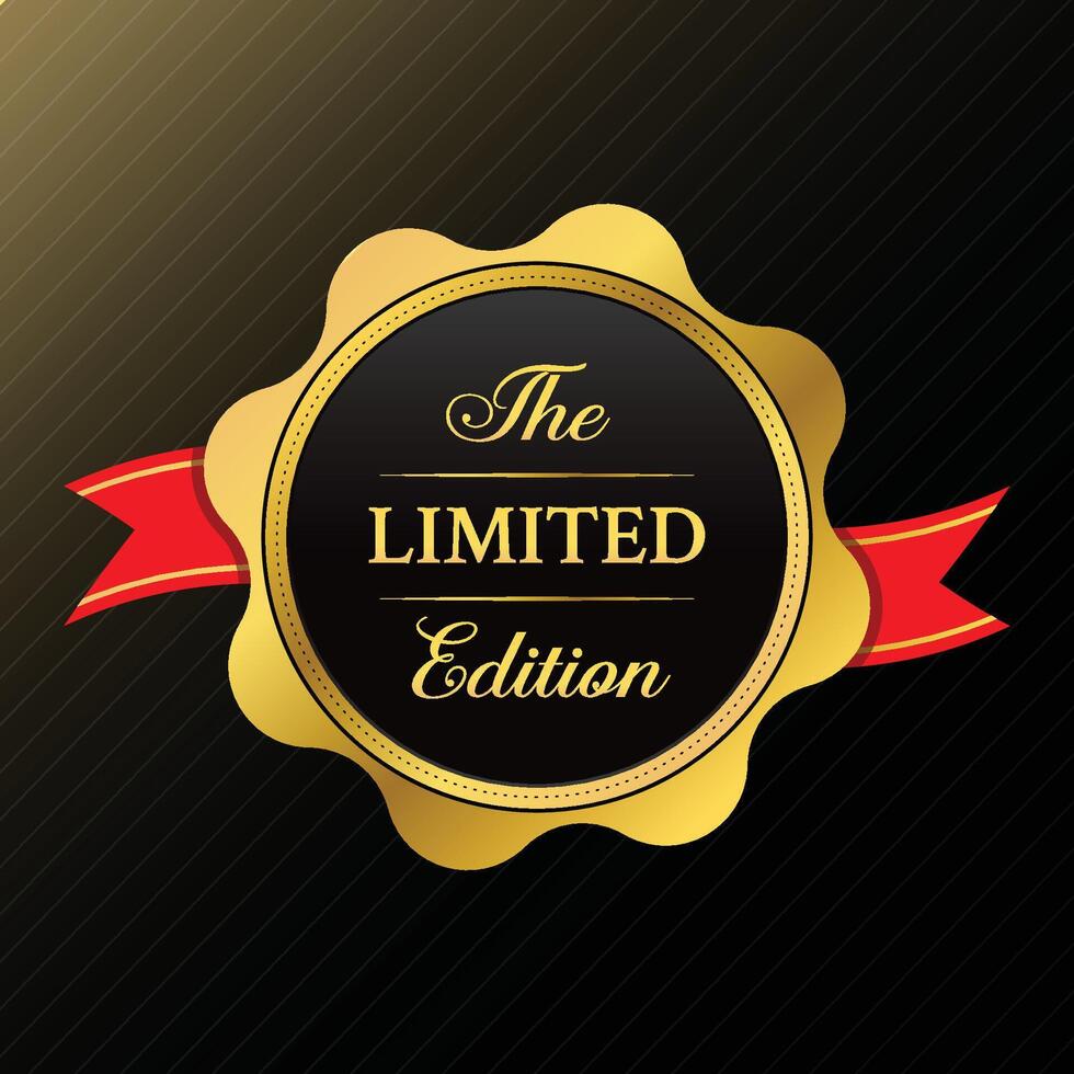 Limited Edition design with Golding Design vector