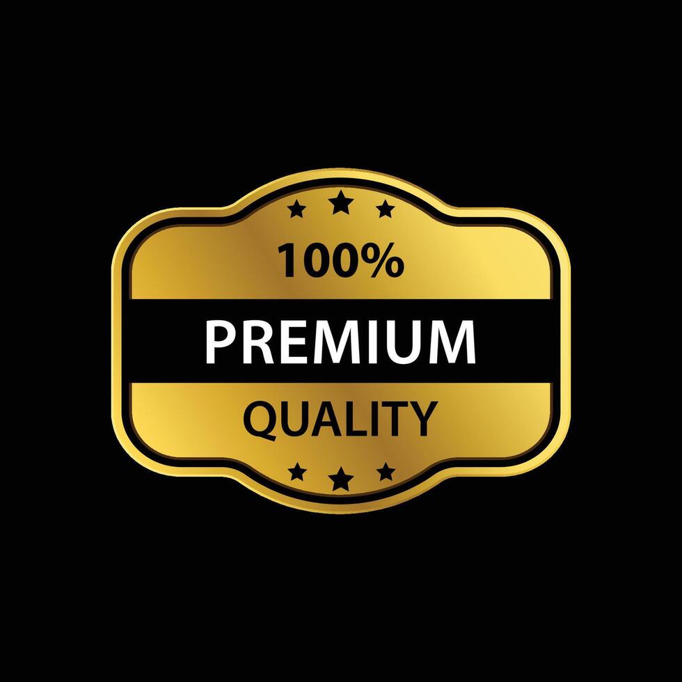 100 Premium Quality for Luxury and High End Products vector