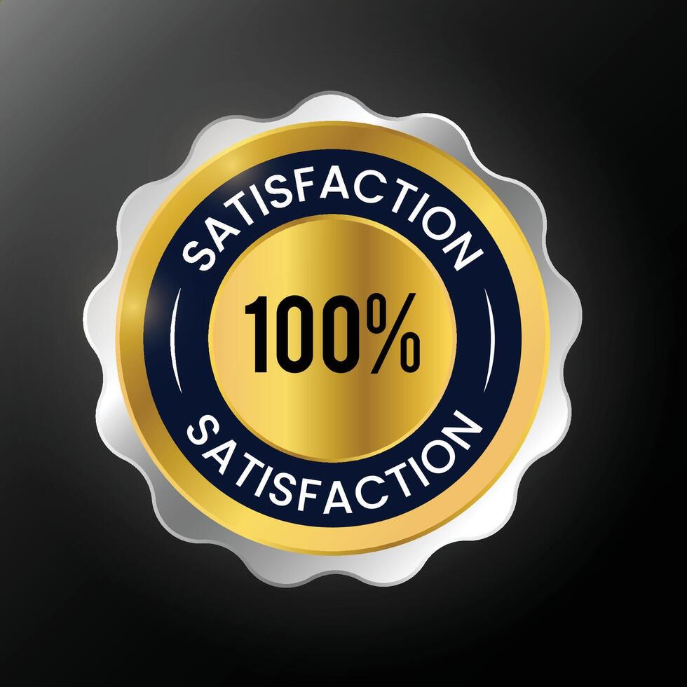 100 Satisfaction Guarantee design vector