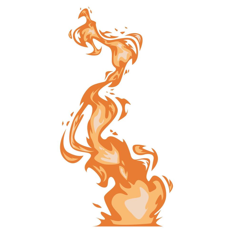 illustration of burning flames vector