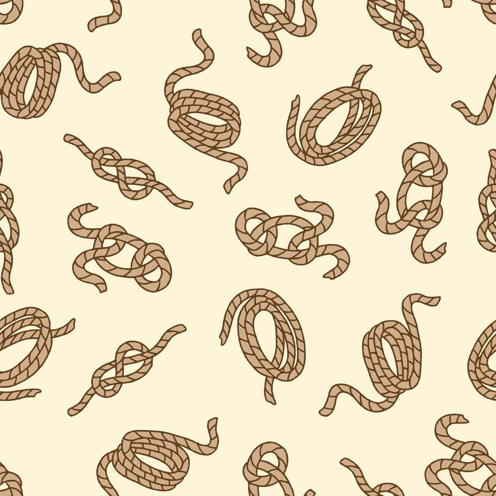 Bunch of Rope Seamless Pattern illustration Design vector