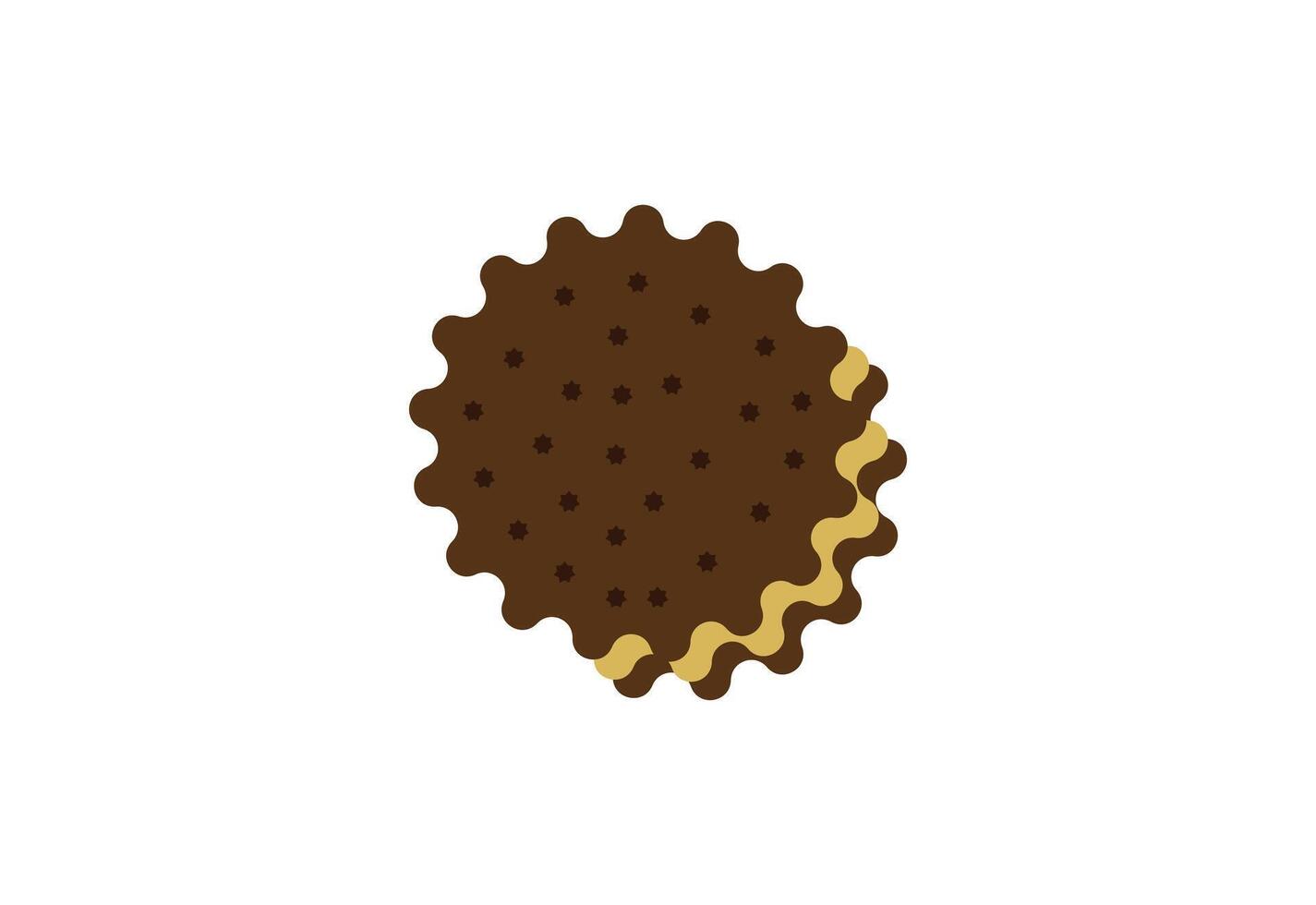 Biscuit, cracker, food logo design, design Concept vector