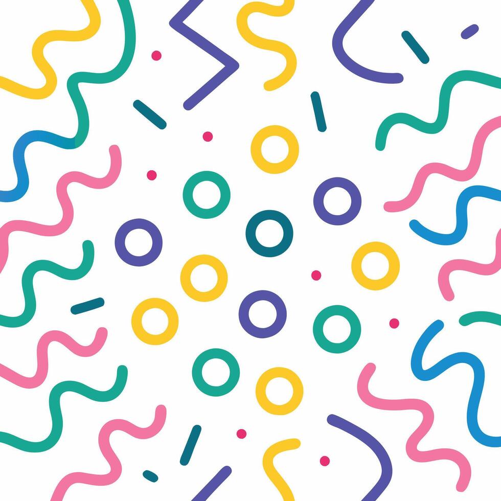 a colorful background with many different shapes vector