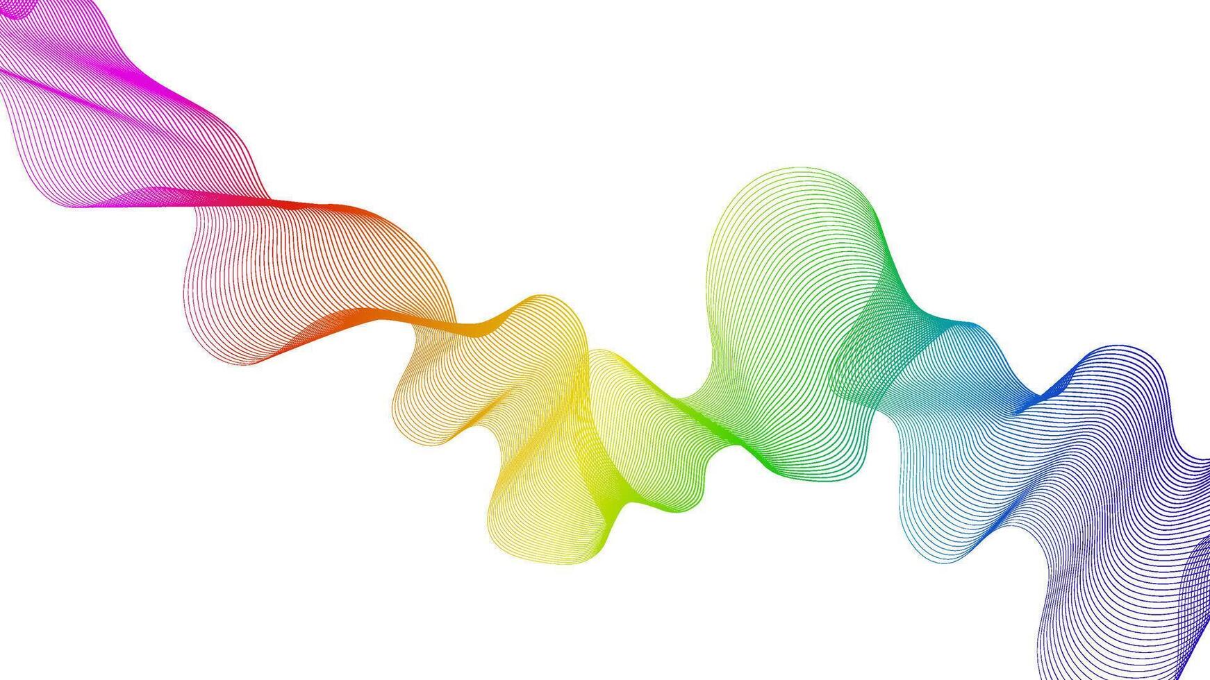 Abstract backdrop with wave gradient lines vector