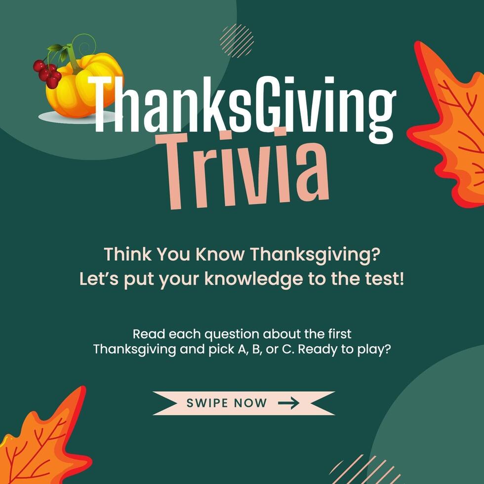 IG Post - Trivia - Carousel - Thanksgiving  template