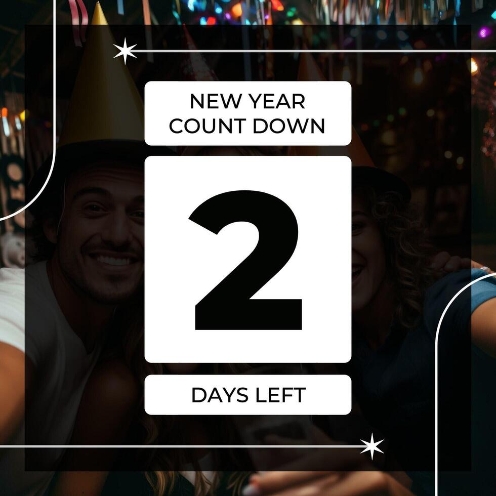 New Year Count Down Instagram Post template