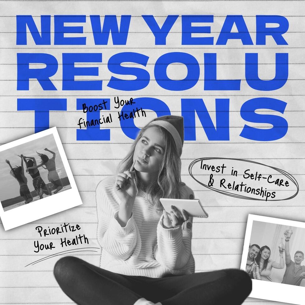 New Year Resolutions Post for Instagram template