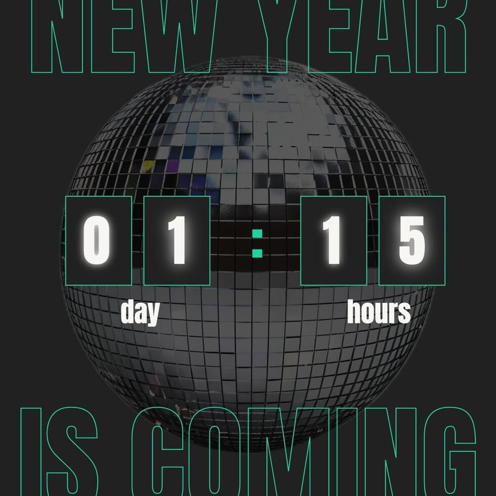 countdown for new year social media post template