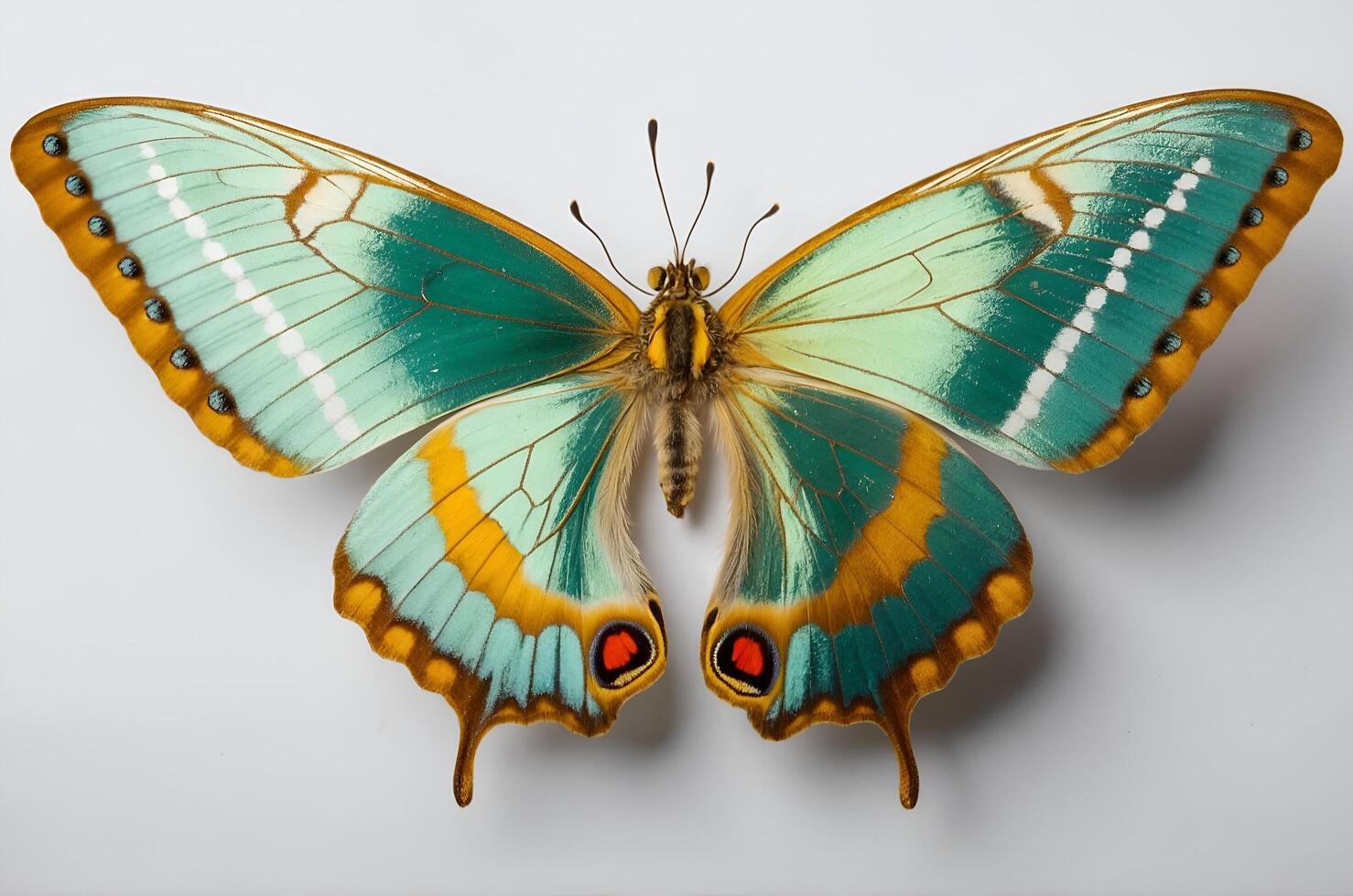 A large butterfly with bright colors photo