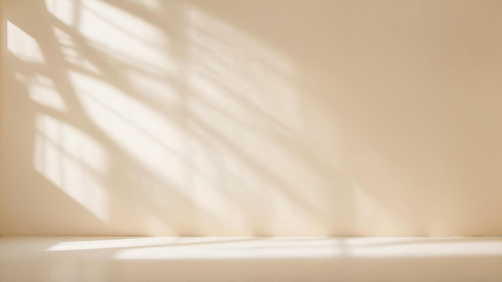 An empty room with a wall and a window photo