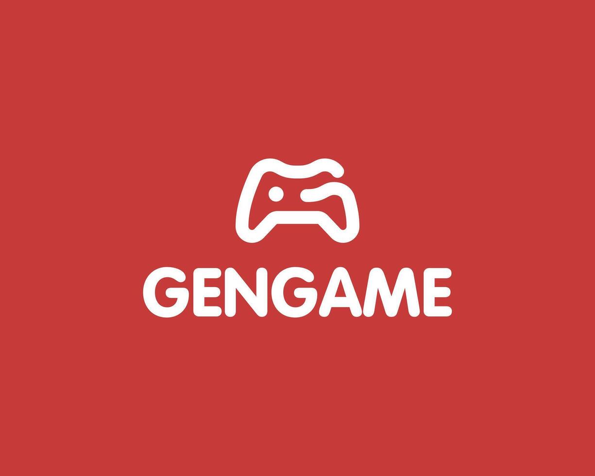 Initial Letter G Gamepad Joystick Game Controller Console Gaming Logo Design Illustration vector