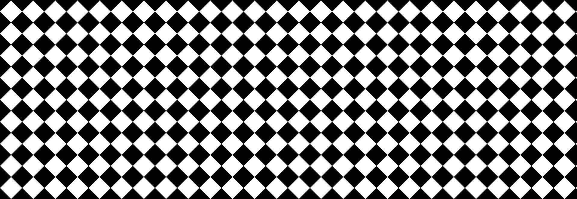 Diagonal chess tile illustration on black white tile. Diagonal chess tile. vector