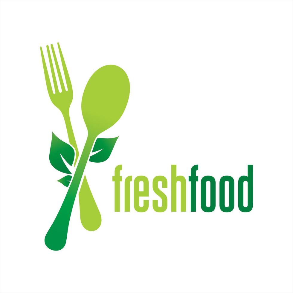 Fresh food logo design vector